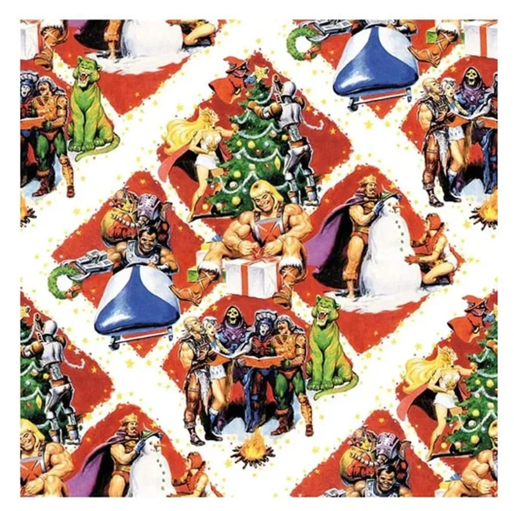 Vintage-Style Masters of the Universe Gift Wrap by Earl Norem He-man & She-Ra